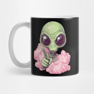 Cosmic Command: The Pointing Alien Mug